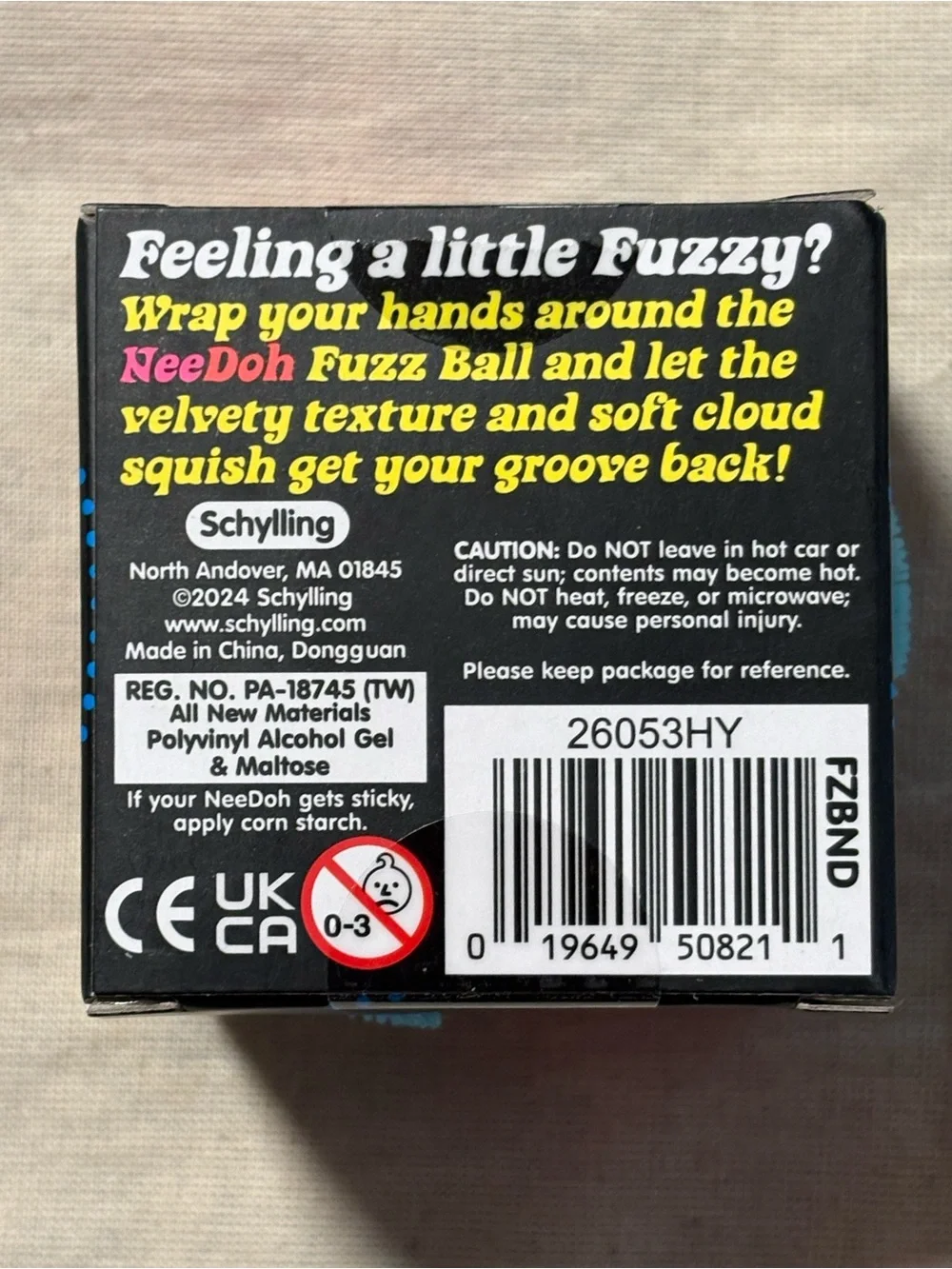 Fuzz Ball Velvet Squeeze - Blue